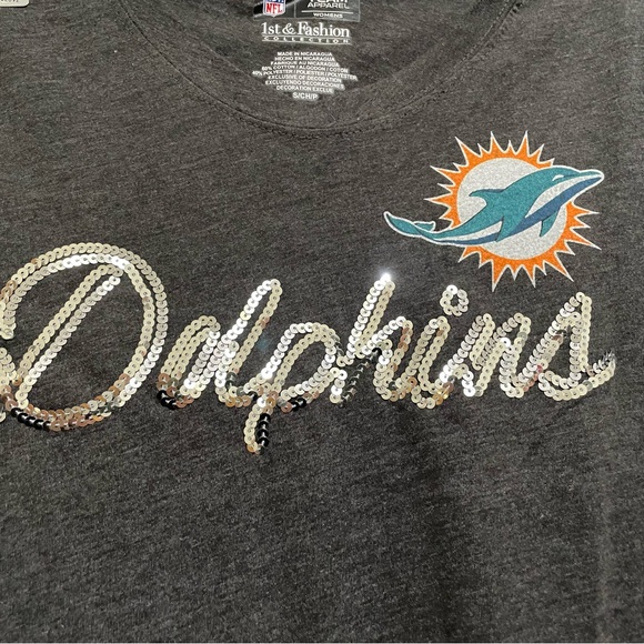 NFL Women's Dark Charcoal Team Apparel Shirt - Picture 2 of 3